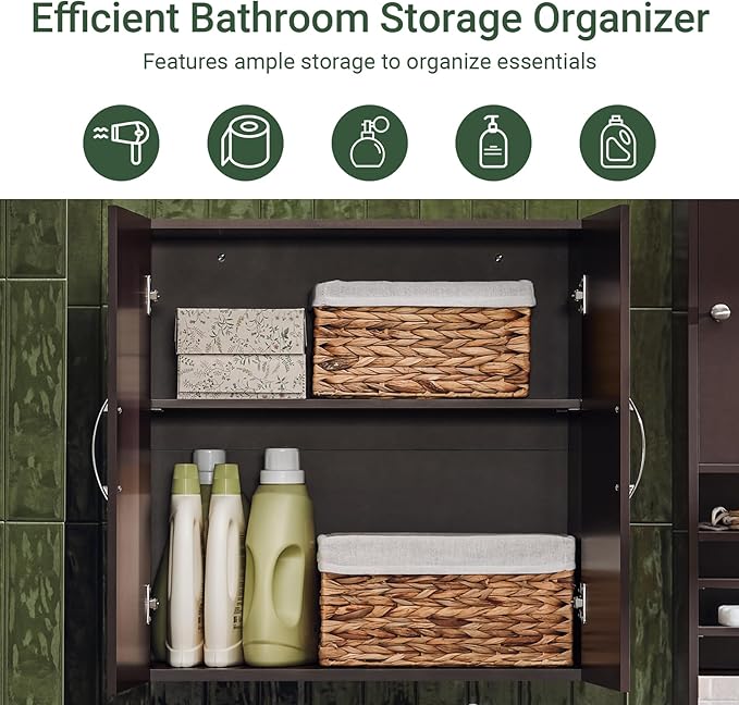 Haotian Wall Cabinet Laundry Room, Medicine Cabinet - Image 3