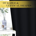 NICETOWN Black Curtain Drape for Bedroom - Image 5