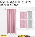 NICETOWN Blackout Curtains for Bedroom, Rouge Pink, 1 Pair, 42 by 45-inch - Image 5