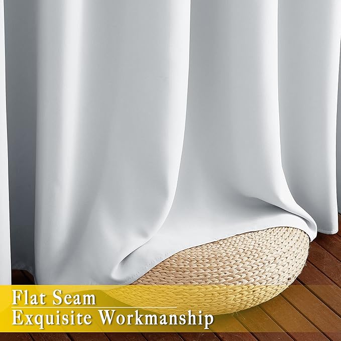 NICETOWN Patio Door Curtain Room Darkening Drapes, Grommet Top Light Blocking - Image 7