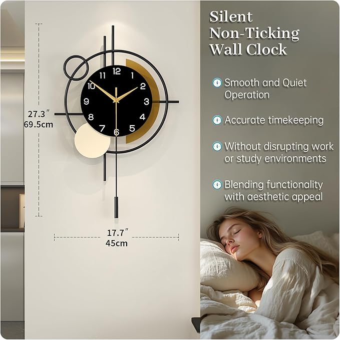 Large Wall Clock for Living Room Decor Modern Wall Clock - Image 4