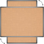 VIZ-PRO Cork Notice Board, 36 X 24 Inches, Cork Bulletin Board - Image 3