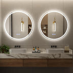 BEAUTYPEAK 28x28 LED Round Bathroom Mirror - Image 7
