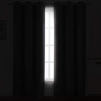 LEMOMO Grey Thermal Blackout Curtains/42 x 84 Inch/Set of 2 Panels Room - Image 3