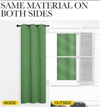 NICETOWN Froest Green Blackout Curtains 84 inches Length - Image 5
