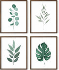 HAUS AND HUES Green Plant Art Print Set of 4-16x20 by HausandHuesArtPrints