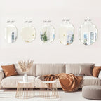 Bathroom Mirrors for Over Sink, Round Frameless Mirrors for Wall, 30x30 Inch - Image 7