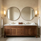 WallBeyond Round Wood Mirror - Image 7