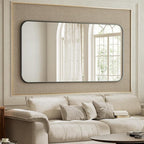 BEAUTYPEAK 30" x 48" Black Metal Frame Rectangle Vanity Mirror - Image 5
