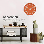 Roymnie Wall Clock 10 Inch Silent Wall Clocks Battery Operated-Modern Non - Image 5