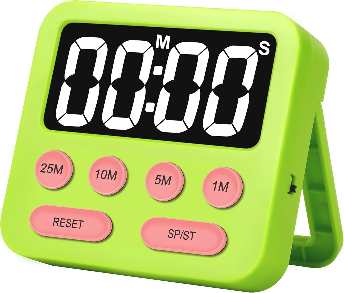 Pomodoro Timer for Kids, Productivity Timer with Loud Alarm, Digital Timers for Classroom, Suitable for ADHD Study Kitchen Work 1Pcs-Green