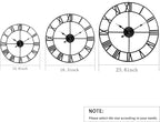 LEIKE 24" Modern Large Wall Clocks, Silent Non Ticking, Battery Operated - Image 3