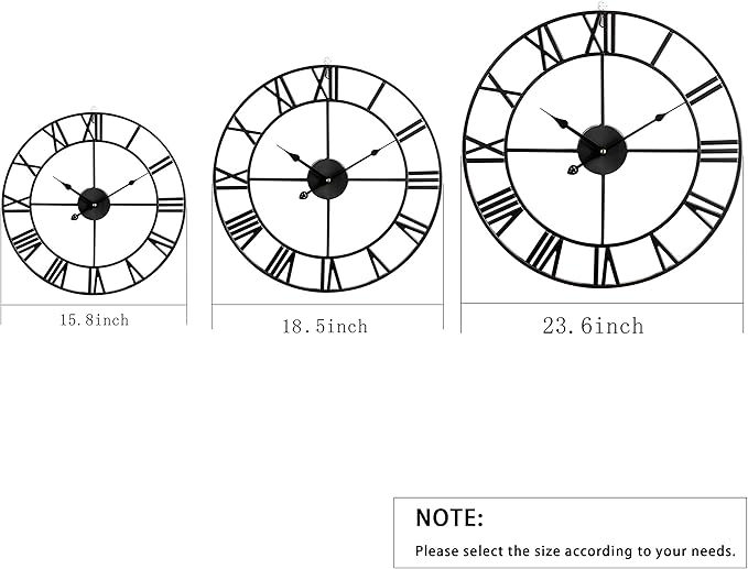 LEIKE 16" Modern Large Wall Clocks, Silent Non Ticking, Battery Operated - Image 5