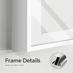 Framed Coastal Beach Wall Art for Living Room, 6 Piece Ocean Wave Surfboard - Image 7