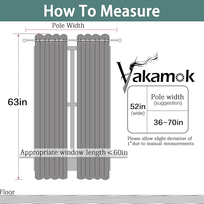 Yakamok Home Decor Thermal Insulated Full Blackout Drapes, 2-Layer Lined 100% - Image 8
