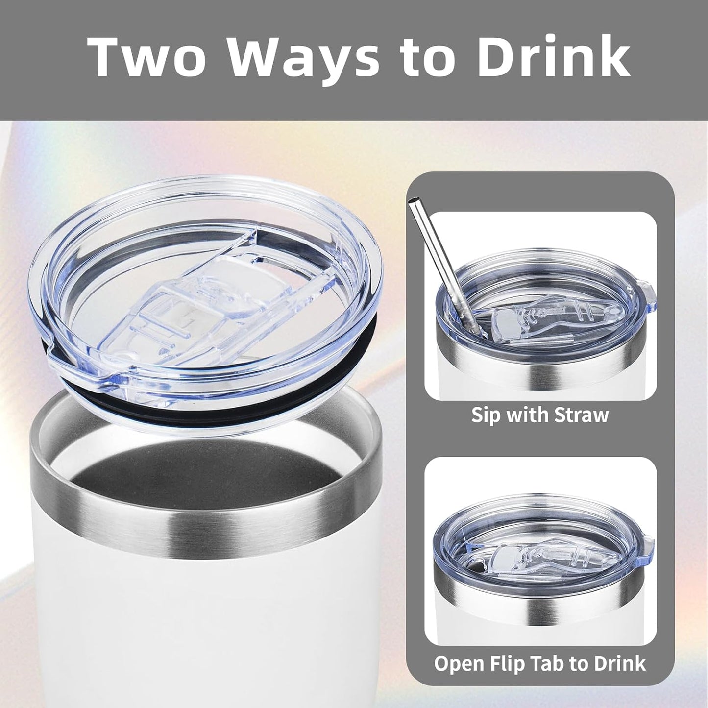 MEZMUT 20oz Coffee Tumbler with Lid and Straw Double Wall Vacuum Insulated Cup Stainless Steel Travel Mugs Insulated for Hot and Cold Leakproof Powder Coated Tumbler for Indoor and Outdoor