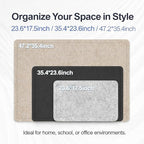 Large Felt Bulletin Board for Wall, Soft Felt Cork Board for Office, Home - Image 5