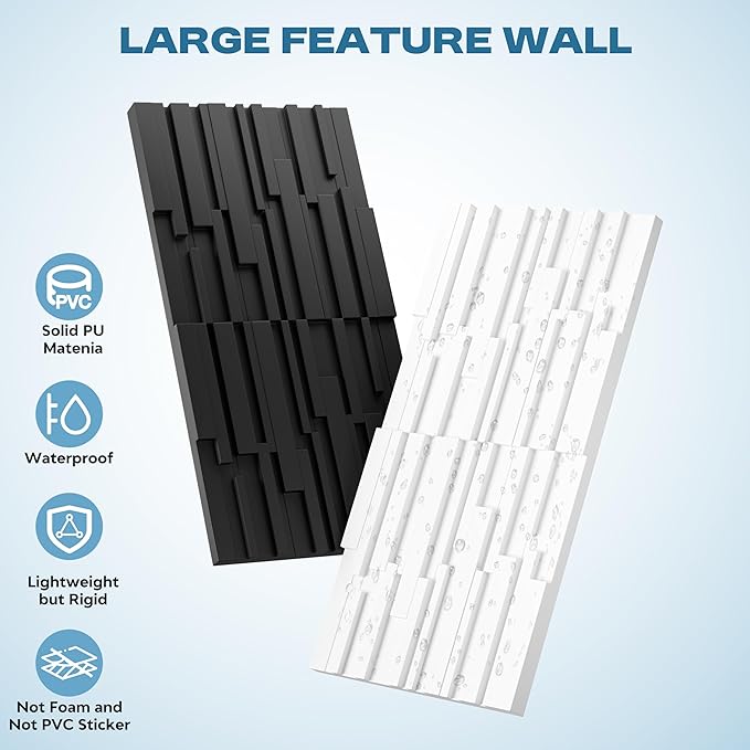 Large PU Decorative Wall Panels, TV Wall, Office & Commercial Spaces - Image 3