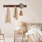 Kuhome 38.6'' Large Coat Rack Wall Mount Coat Hooks Coat Hanger - Image 6