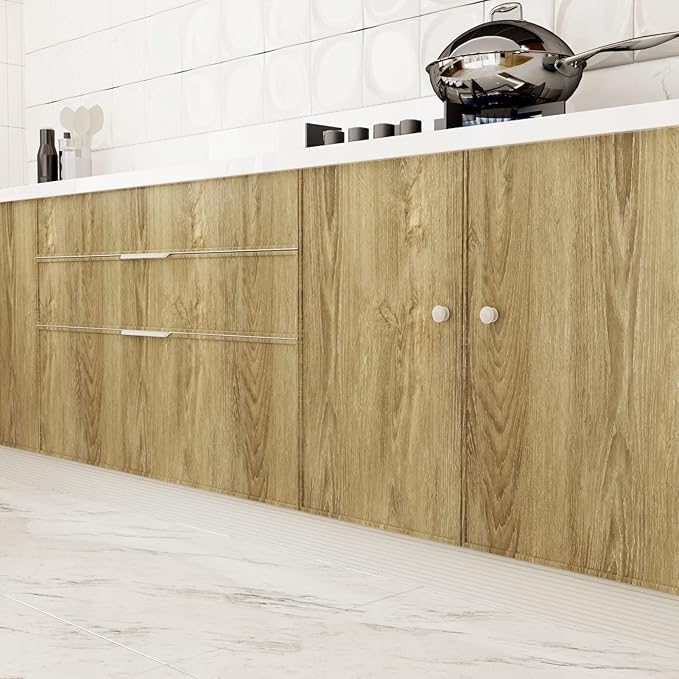 WESTICK Peel and Stick Countertops Kitchen Wood Contact Paper Waterproof Wood - Image 3