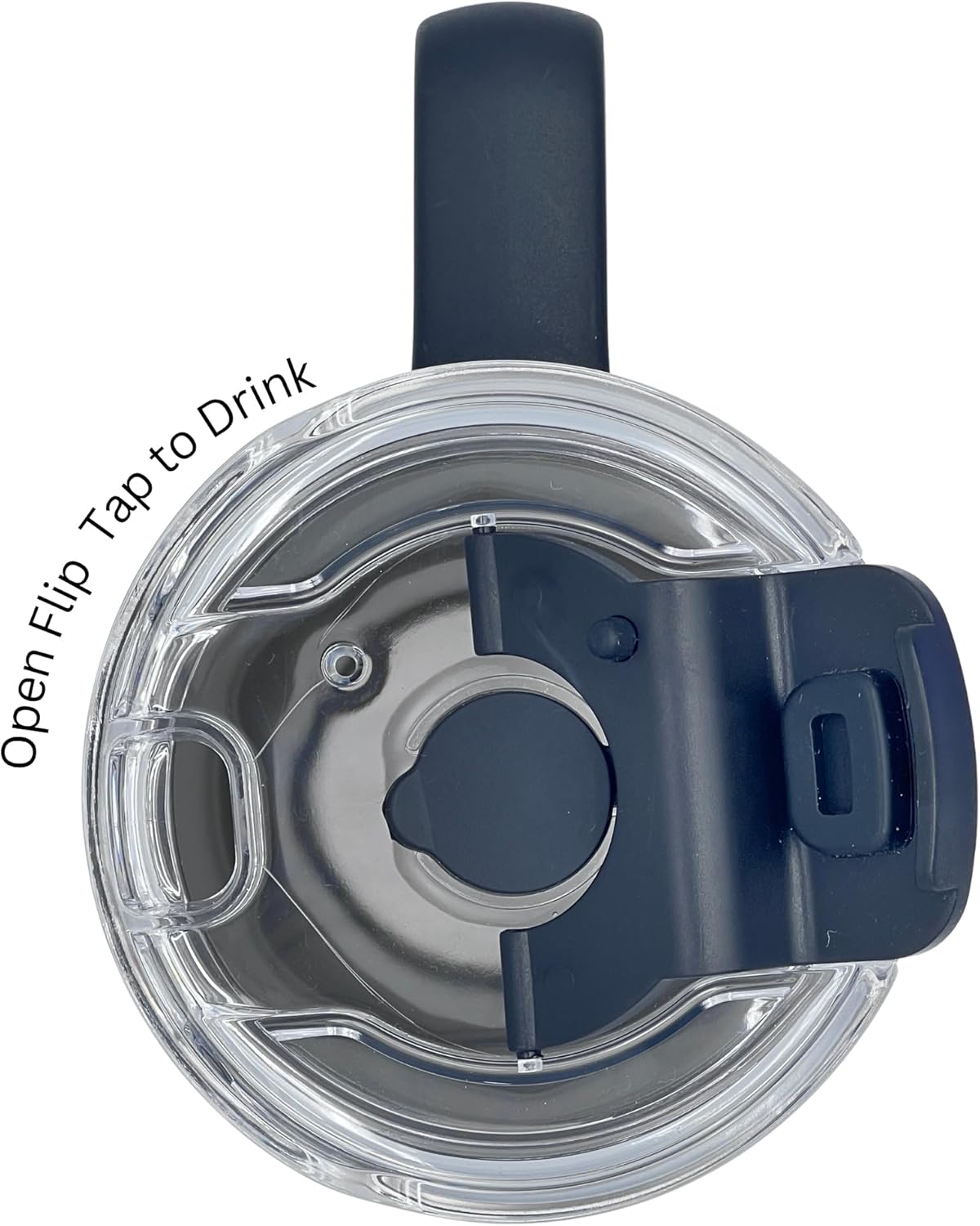 40 oz Insulated Tumbler with Handle, Stainless Steel, Leakproof Lid and Straw, Cup Holder Friendly (Black)