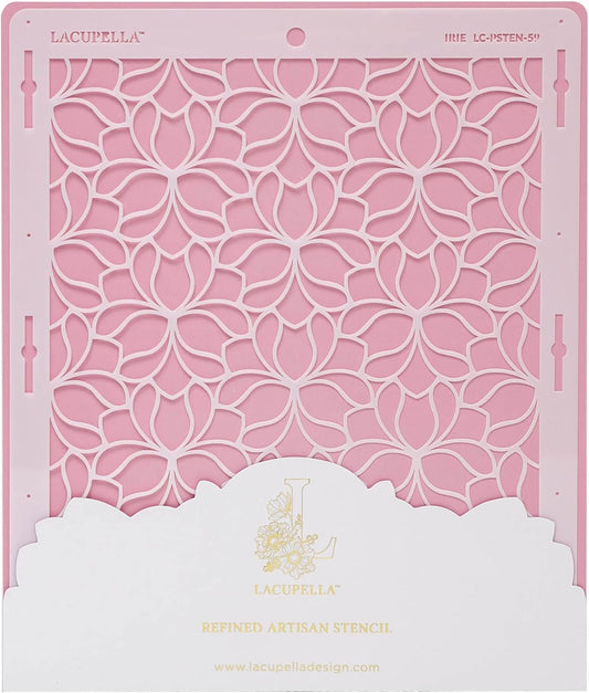 Large Cake Decorating Stencil (IRIE) Iris Flower Pattern