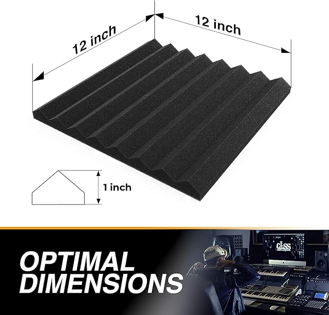 52 Pack Acoustic Panels 1 X 12 X 12 Inches - Image 2