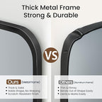 2-Pack 22x30 Inch Matte Black Bathroom Vanity Mirrors | Flush Mount Deep Set - Image 6