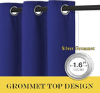 NICETOWN Sliding Door Window Treatment Blackout Patio Door Curtain Panels - Image 6