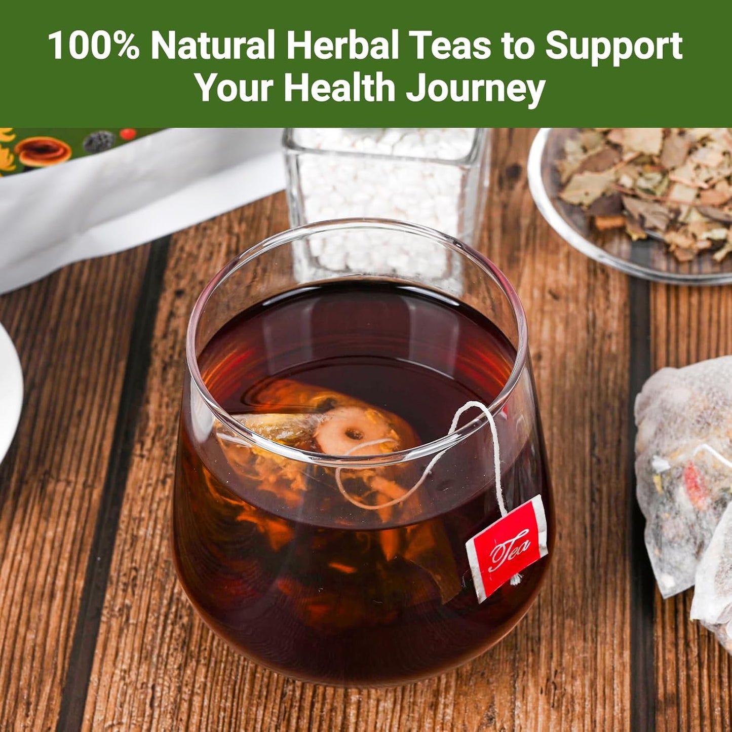 Liver Detox Tea, Chinese Natural Kidney and Liver Cleanse Detox Herbal Tea Support Healthy Kidney Function with 11 Precious Ingredients Formula (15 Bags/1 Pack)