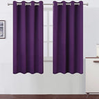 LEMOMO Blackout Curtains 52 x 63 inch/Purple Curtains Set of 2 Panels/Thermal by Lemomo