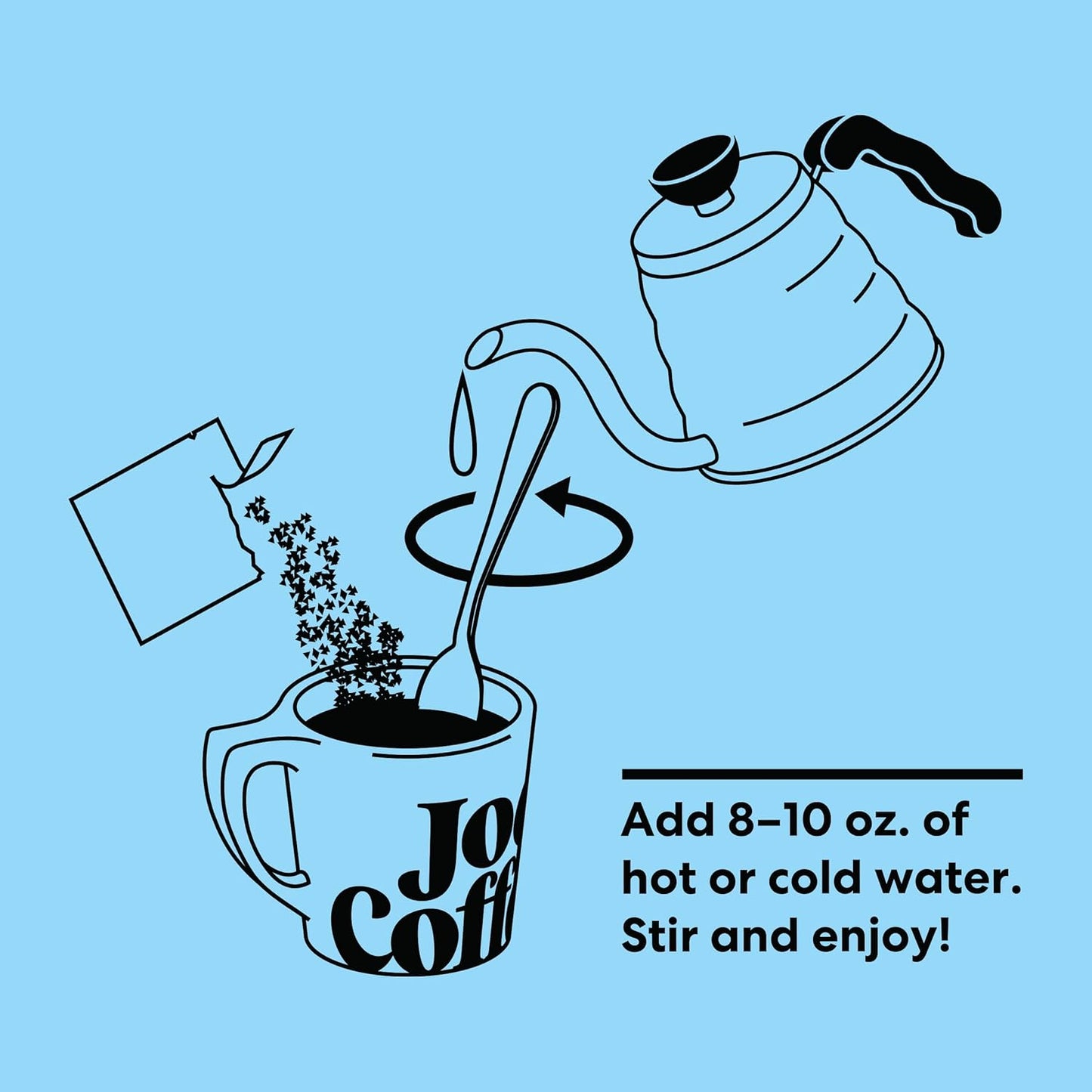 Joe Coffee Company - Nightcap Decaf Specialty Instant Coffee Packets (6 Sachets) | NYC Roaster, Kosher, Climate-Friendly