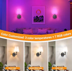 Nekhung Battery Operated Wall Sconces Set of 2, Wireless Wall Light - Image 3