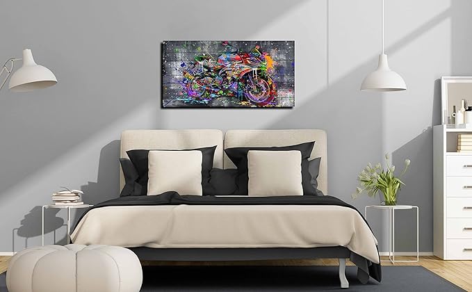 SIXTTART Graffiti Motorcycles Wall-Art - Image 8