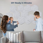12 Pack Hexagon Acoustic Panels, Self-Adhesive Acoustic Wall Panels - Image 4