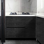 Peel and Stick Wallpaper Black Wood Wall Paper - Image 6