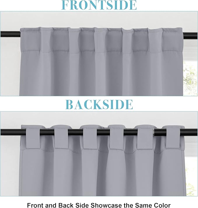 RYB HOME Blackout Curtains for Bedroom, Window Shades Thermal Insulating - Image 6