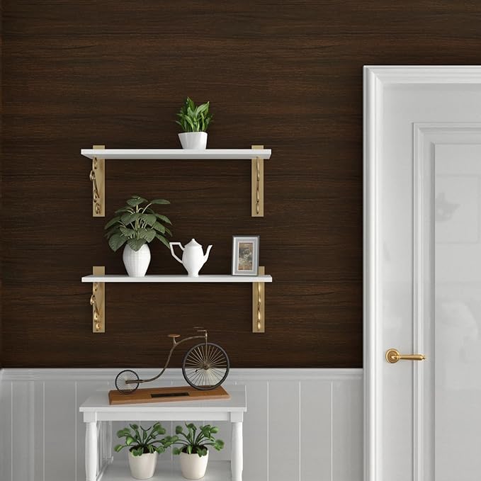 WESTICK Large Wood Contact Paper 394"x24" Brown Kitchen Countertops Peel and - Image 7