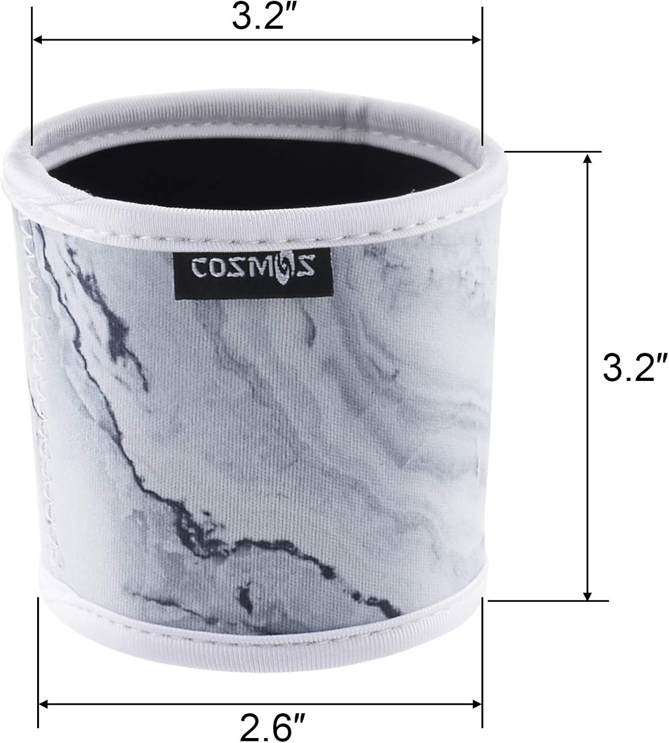 CM Reusable Coffee Mug Sleeve Cover Coffee Cup Sleeve Cover Heat Resistant Neoprene Insulator Sleeve for Coffee Tea Hot Cold Beverage (Marble Patterns (4 Pcs))