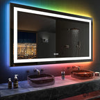 LOAAO 72”X40“ RGB LED Bathroom Mirror - Image 2