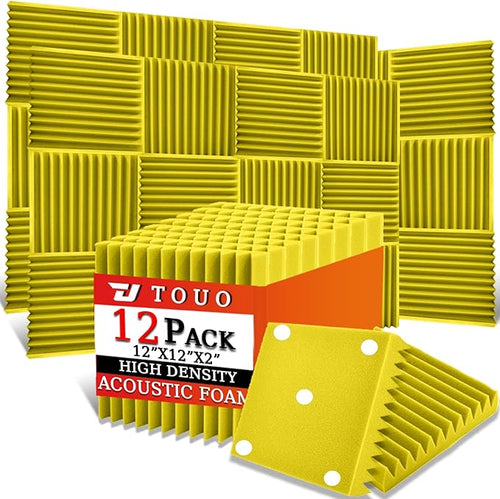 12 Pack Acoustic Panels – Sound Proof Foam Panels by TOUO