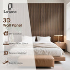 WPC Slat Wall Panels 16 Pack 48" x 6.6", Waterproof Fluted Wall Paneling - Image 2