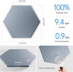 12 Pack Self-adhesive Acoustic Panels 12" X 10" X 0.4" - Image 3
