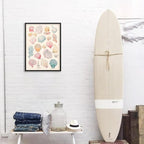 Pink Seashell Posters Coastal Cowgirl Canvas Wall Art Beach House Starfish - Image 7