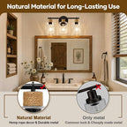 MOKATNG Bathroom Light Fixtures, 3-Light Coastal Vanity Lights - Image 4