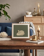 VIYYIEA Framed Wall Art for Living Room, Swan Canvas Prints, Animals Painting - Image 7