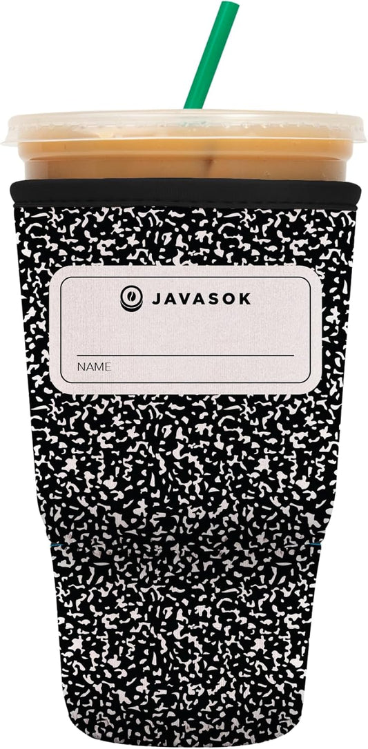 Sok It JavaSok Iced Coffee & Cold Soda Insulated Neoprene Cup Sleeve (Compose Yourself, XLarge: 38-42oz)