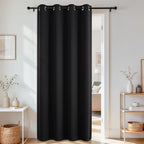 Joydeco Blackout Door Curtain for Doorway Privacy 108 Inches Long, Grommet by JOYDECO
