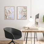 Framed 3D Floral Texture Canvas Wall Art Relief Textured Floral Oil Painting - Image 6