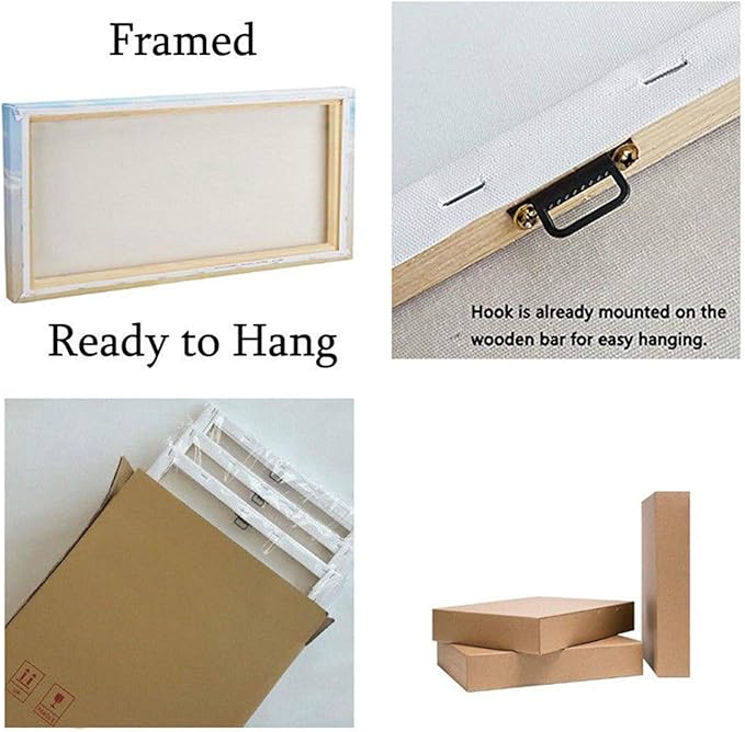 Framed Canvas Wall Art African Ethno Motive Wall Art Set, Abstract Ethno Art - Image 7